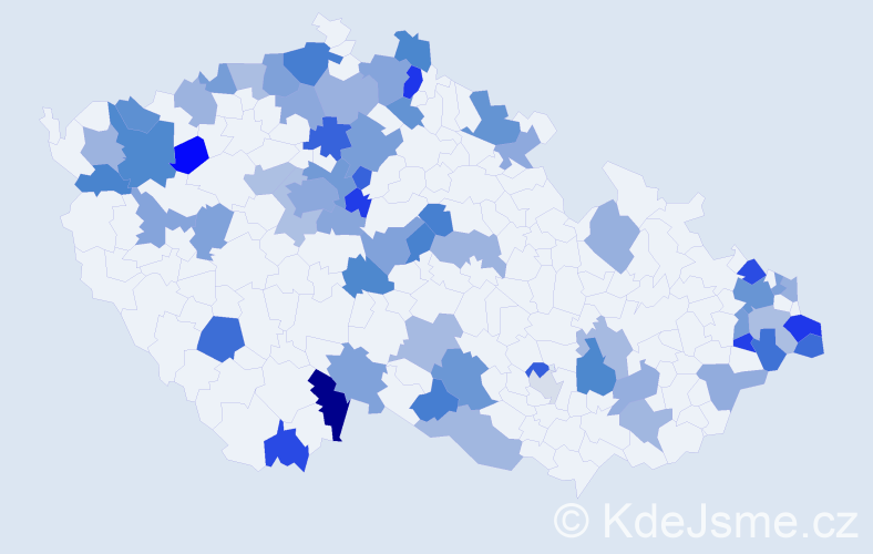 Jméno: 'Lída', počet výskytů 94 v celé ČR