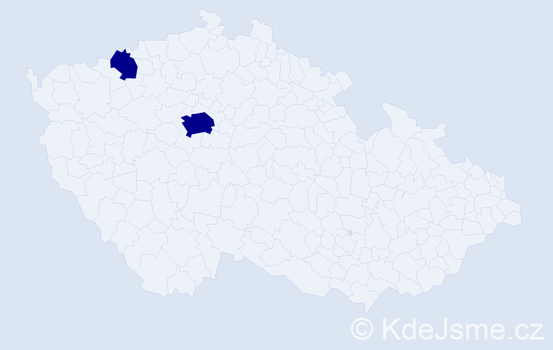 Jméno: 'Karel Michael', počet výskytů 2 v celé ČR