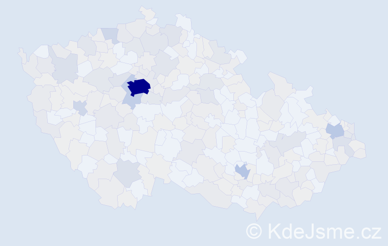 Jméno: 'Victoria', počet výskytů 607 v celé ČR