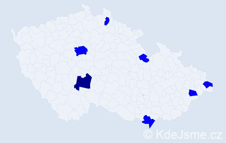 Jméno: 'Ranko', počet výskytů 8 v celé ČR