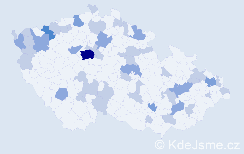 Jméno: 'Mike', počet výskytů 80 v celé ČR