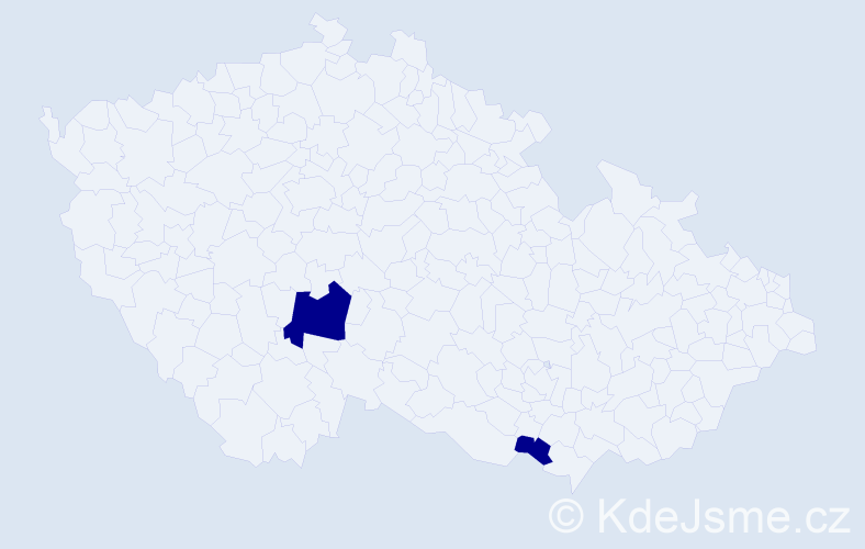 Jméno: 'Jonathan James', počet výskytů 2 v celé ČR