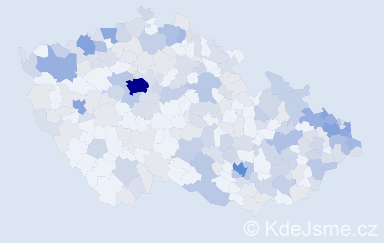 Jméno: 'Lýdie', počet výskytů 469 v celé ČR
