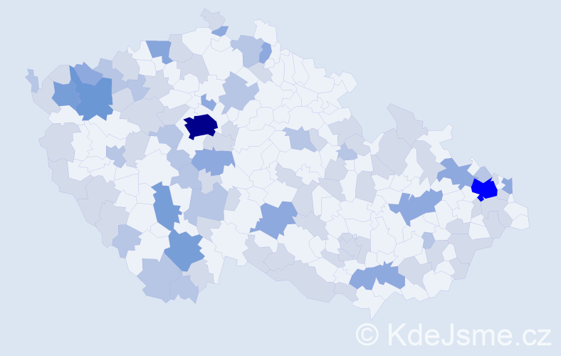 Jméno: 'Hanka', počet výskytů 175 v celé ČR