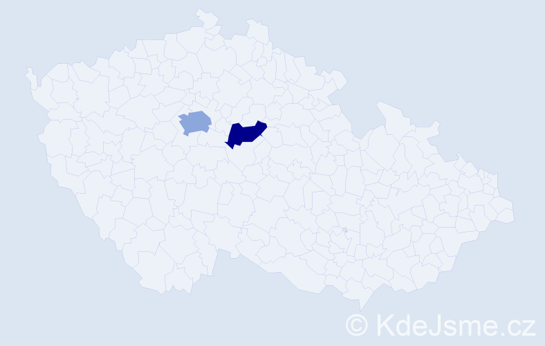 Jméno: 'Mukhtor', počet výskytů 3 v celé ČR