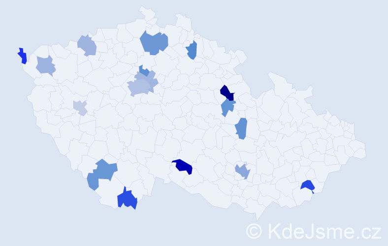Jméno: 'Martin Josef', počet výskytů 28 v celé ČR