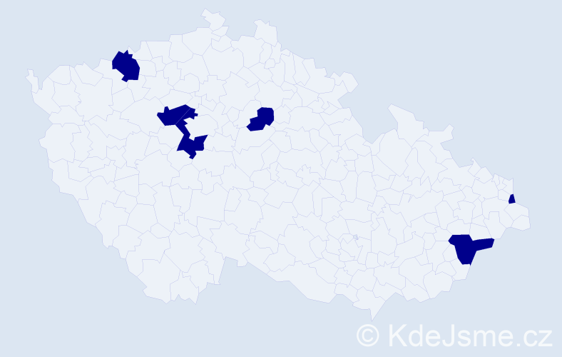Jméno: 'Fjodor', počet výskytů 6 v celé ČR