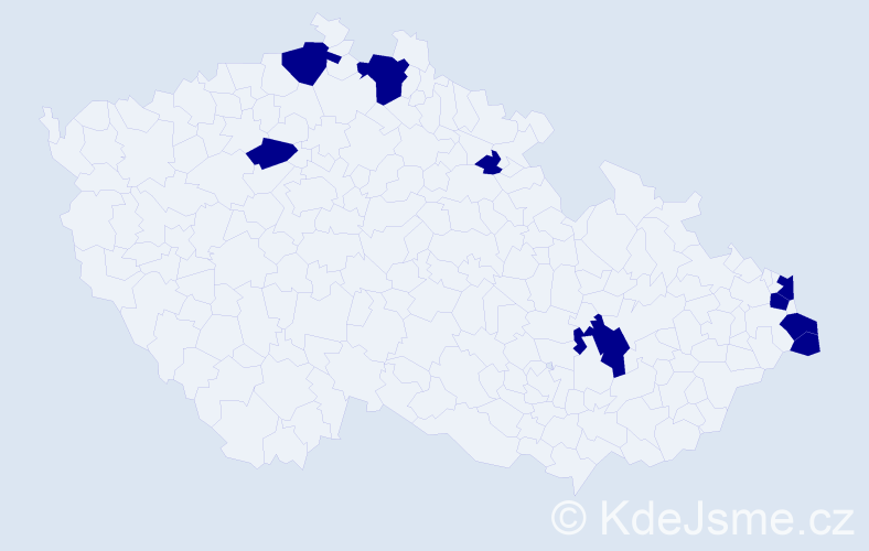 Jméno: 'Zofie', počet výskytů 9 v celé ČR