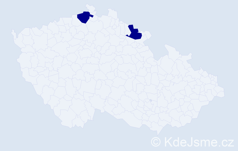 Jméno: 'Ferdinand František', počet výskytů 2 v celé ČR