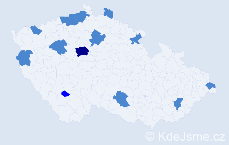 Jméno: 'Van Sy', počet výskytů 17 v celé ČR