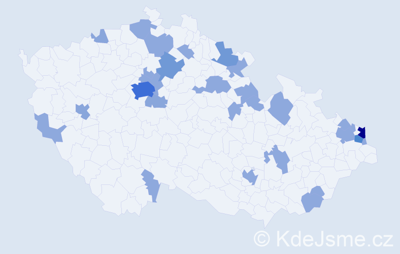 Jméno: 'Slawomir', počet výskytů 51 v celé ČR