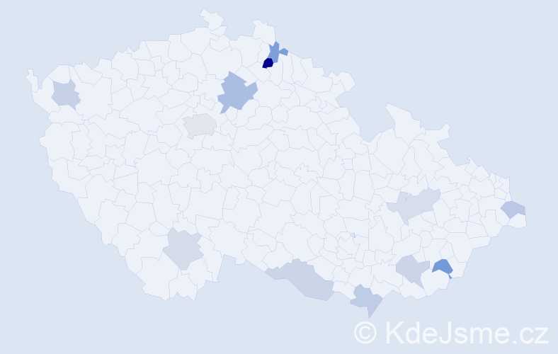 Jméno: 'Dárius', počet výskytů 16 v celé ČR