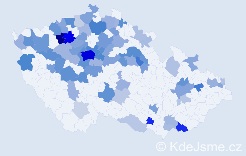 Jméno: 'Zinaida', počet výskytů 190 v celé ČR