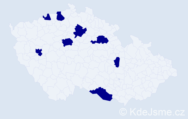Jméno: 'Ha Linh', počet výskytů 8 v celé ČR