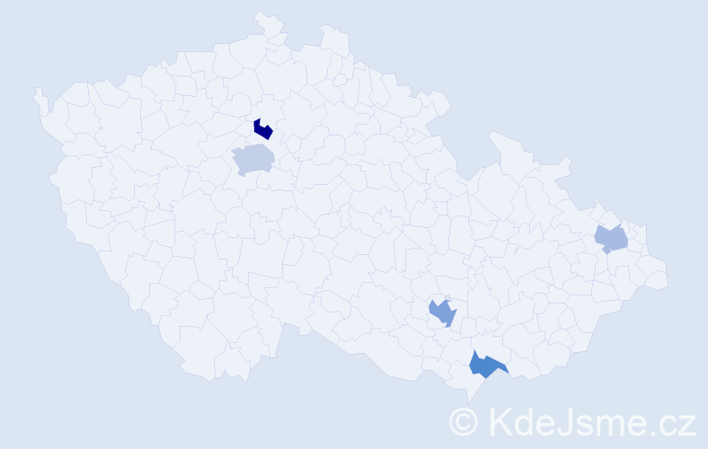 Jméno: 'Asim', počet výskytů 7 v celé ČR