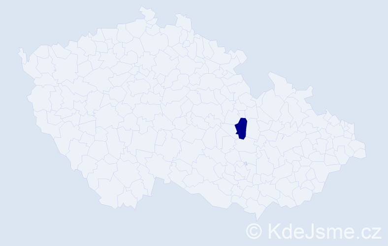 Jméno: 'Nikolaas', počet výskytů 1 v celé ČR