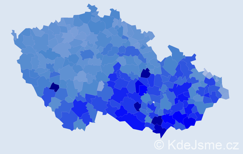 Jméno: 'Božena', počet výskytů 39851 v celé ČR