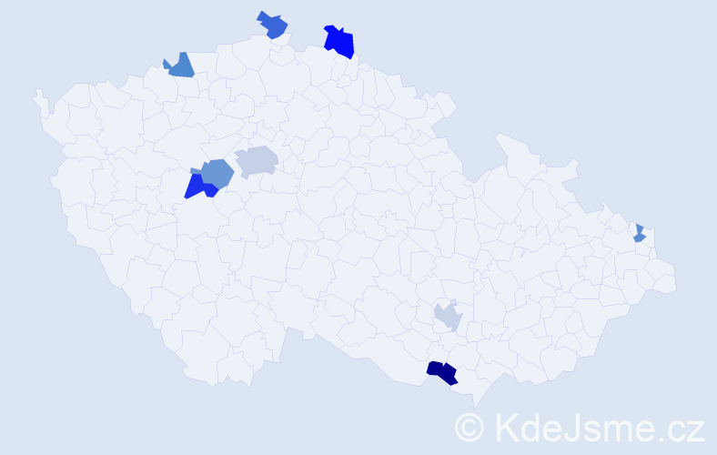 Jméno: 'Flóra', počet výskytů 11 v celé ČR