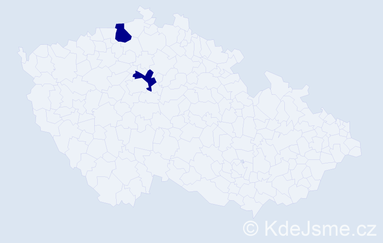 Jméno: 'Palj', počet výskytů 2 v celé ČR