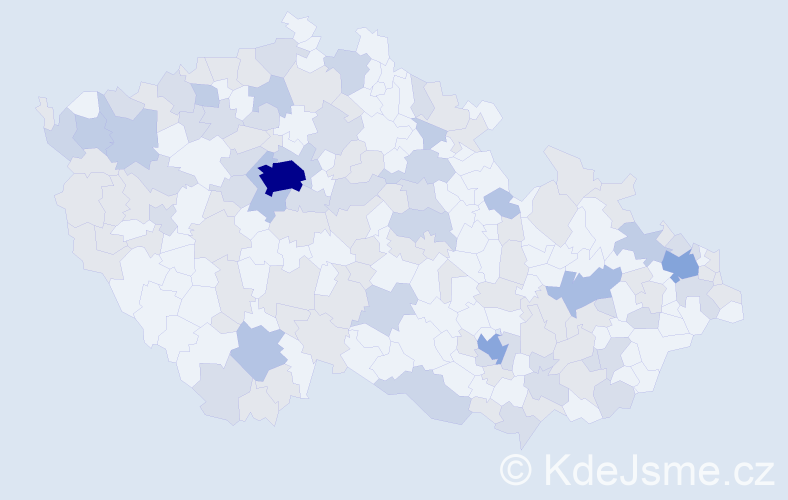 Jméno: 'Lilly', počet výskytů 242 v celé ČR