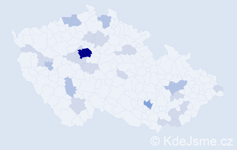 Jméno: 'Sofija', počet výskytů 48 v celé ČR