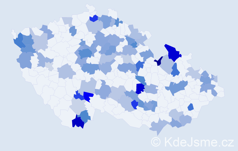 Jméno: 'Nika', počet výskytů 137 v celé ČR
