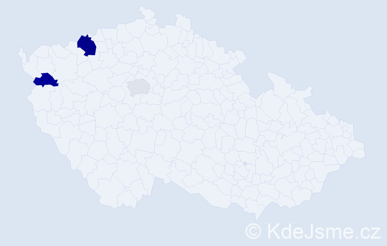 Jméno: 'Ferdinánd', počet výskytů 5 v celé ČR