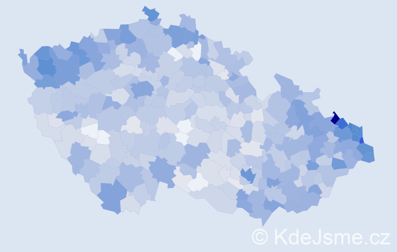 Jméno: 'Ingrid', počet výskytů 2623 v celé ČR