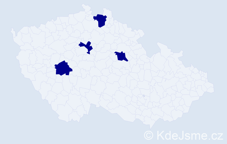 Jméno: 'Richard Michael', počet výskytů 4 v celé ČR