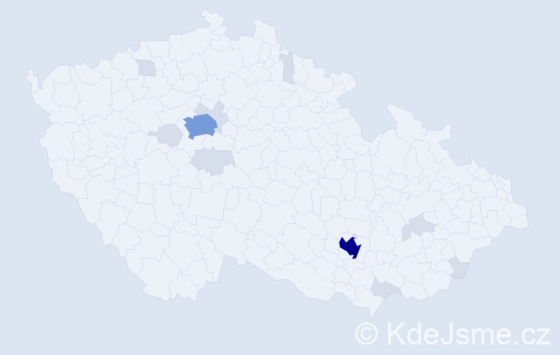Jméno: 'Ron', počet výskytů 33 v celé ČR