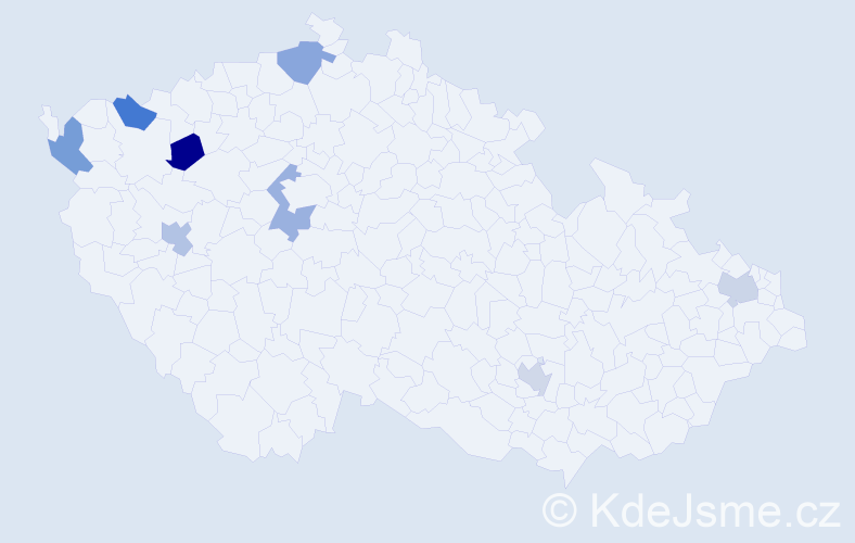 Jméno: 'Kieu Oanh', počet výskytů 8 v celé ČR