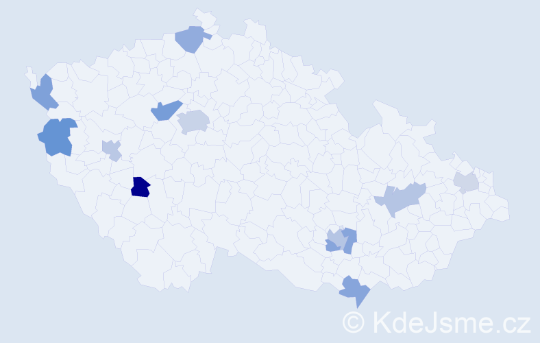 Jméno: 'Dieu Linh', počet výskytů 17 v celé ČR