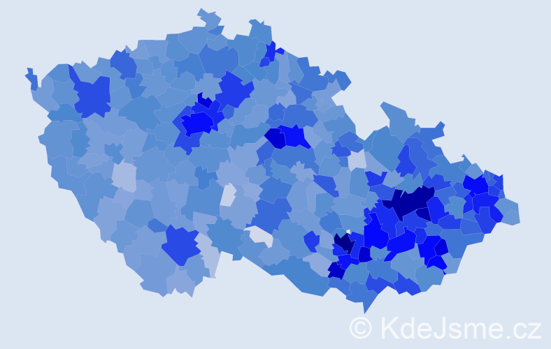 Jméno: 'Elena', počet výskytů 5377 v celé ČR