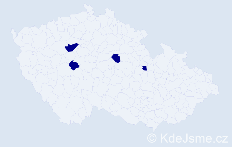 Jméno: 'Filip Daniel', počet výskytů 4 v celé ČR