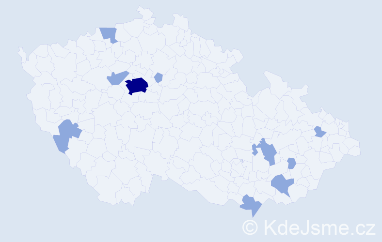 Jméno: 'Petro', počet výskytů 14 v celé ČR