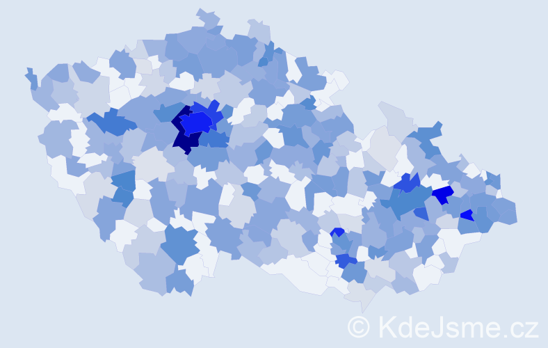 Jméno: 'Amélie', počet výskytů 742 v celé ČR