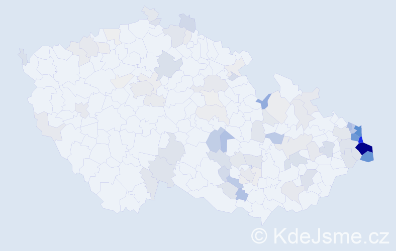 Jméno: 'Česlav', počet výskytů 291 v celé ČR