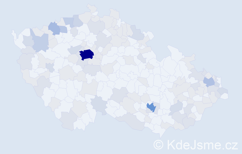 Jméno: 'André', počet výskytů 235 v celé ČR