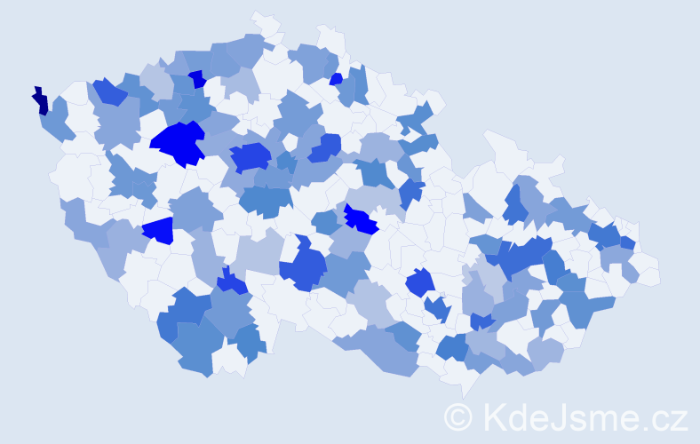 Jméno: 'Adina', počet výskytů 237 v celé ČR