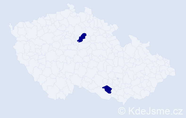 Jméno: 'Zoša', počet výskytů 2 v celé ČR