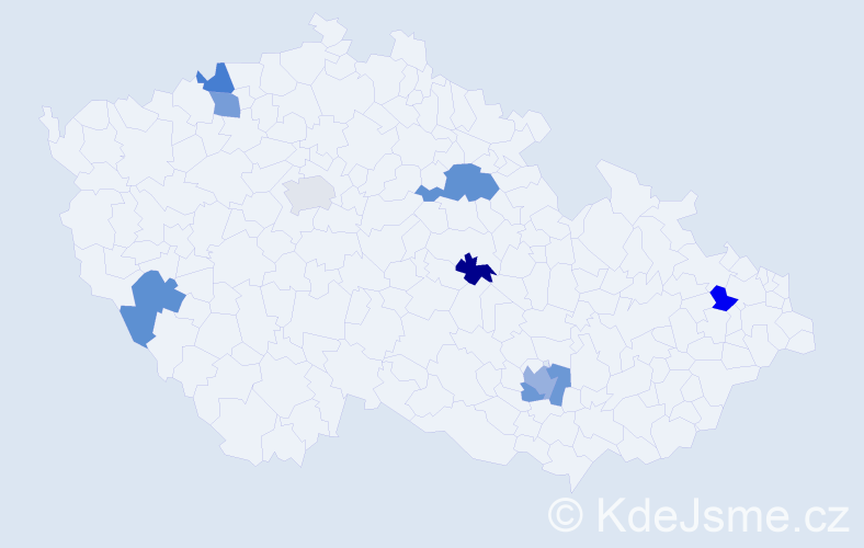 Jméno: 'Lubislav', počet výskytů 11 v celé ČR
