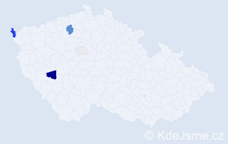 Jméno: 'Franta', počet výskytů 4 v celé ČR