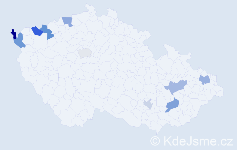 Jméno: 'Duc Thien', počet výskytů 11 v celé ČR