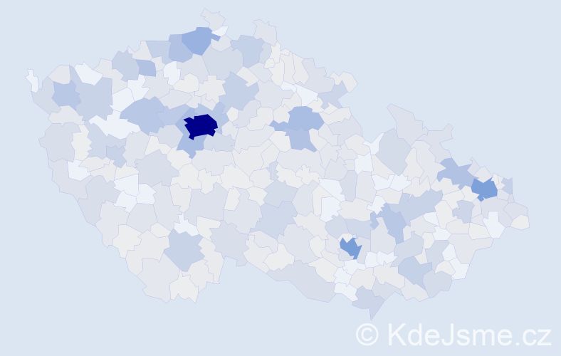 Jméno: 'Nelly', počet výskytů 977 v celé ČR