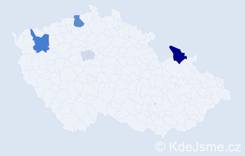 Jméno: 'Anna Nikolajevna', počet výskytů 4 v celé ČR