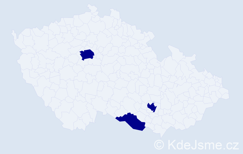 Jméno: 'Haifen', počet výskytů 3 v celé ČR