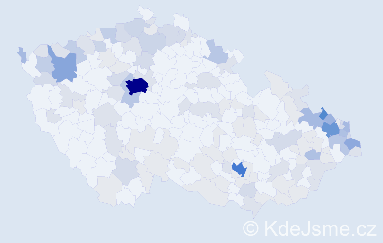 Jméno: 'Ruth', počet výskytů 364 v celé ČR
