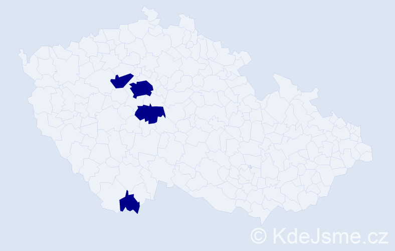 Jméno: 'Xuan Duy', počet výskytů 4 v celé ČR