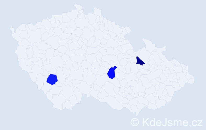 Jméno: 'David Miroslav', počet výskytů 3 v celé ČR