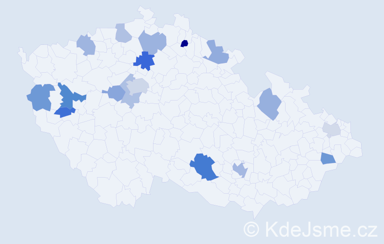 Jméno: 'Jan Adam', počet výskytů 26 v celé ČR